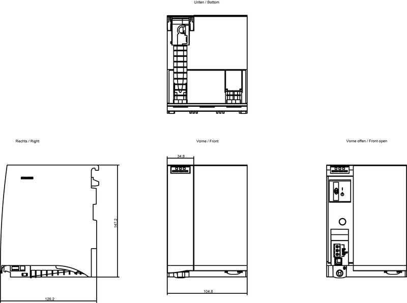 Cистемный блок питания с буферизацией Siemens 6ES7505-0RB00-0AB0