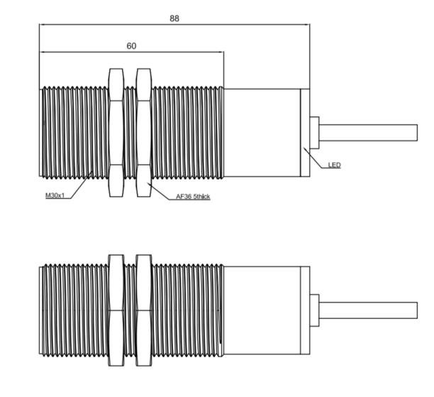 Ультразвуковой датчик LANBAO UR30-CM3DU5