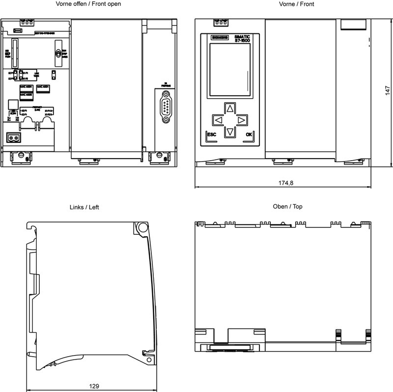Центральный процессор Siemens 6ES7518-4TP00-0AB0