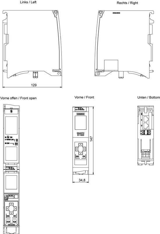 Центральный процессор Siemens 6ES7513-1FM03-0AB0