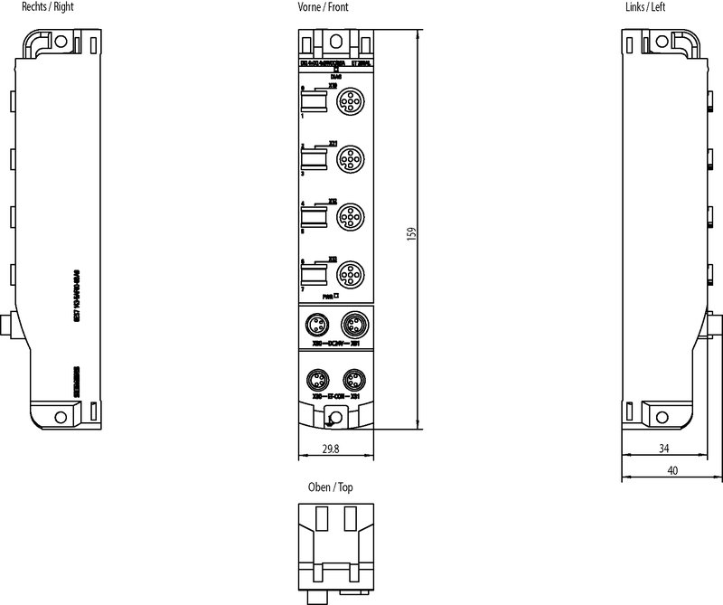 Модуль ввода-вывода дискретных сигналов Siemens 6ES7143-5AF00-0BA0