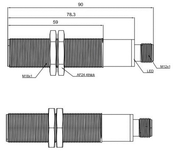 Ультразвуковой датчик LANBAO UR18-CM1DI-E2