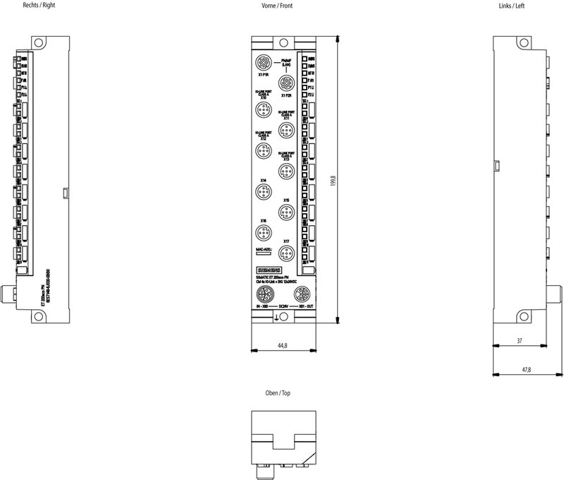 Станция распределенной периферии Siemens 6ES7148-6JE00-0BB0