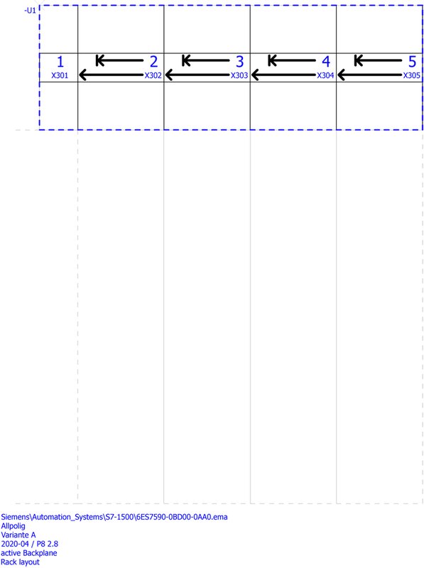 Активная задняя шина Siemens 6ES7590-0BD00-0AA0