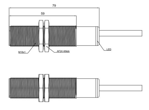 Ультразвуковой датчик LANBAO UR18-CM1DI