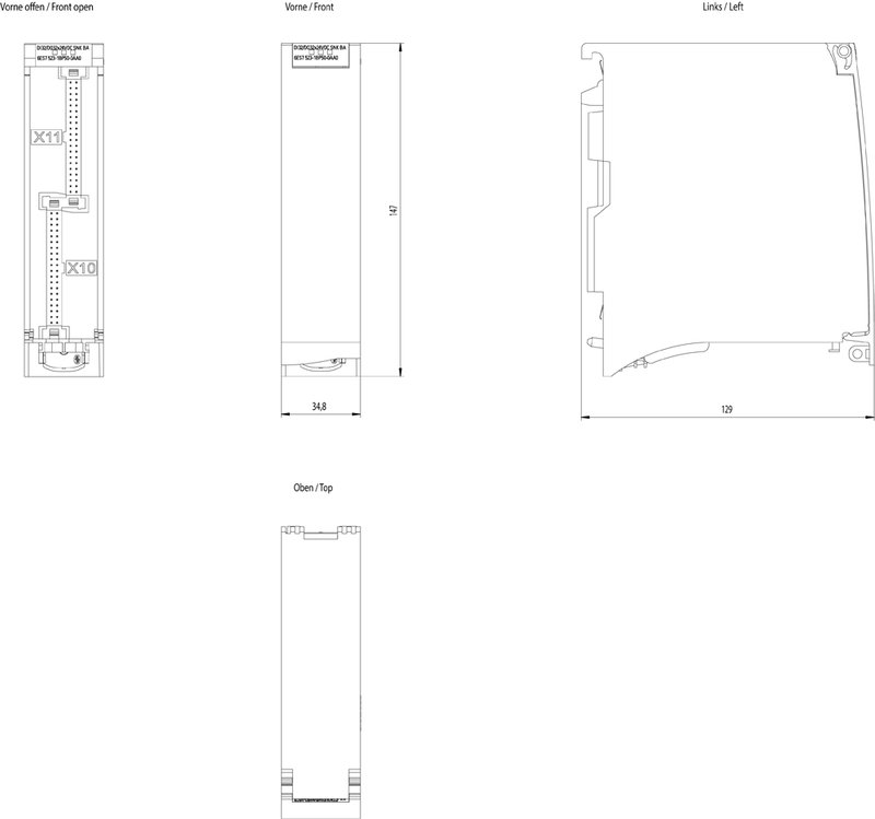 Модуль дискретных входов/выходов Siemens 6ES7523-1BP50-0AA0
