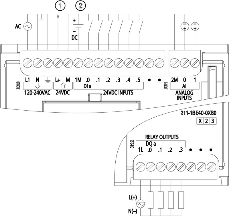 Компактный центральный процессор Siemens 6ES7211-1BE40-0XB0