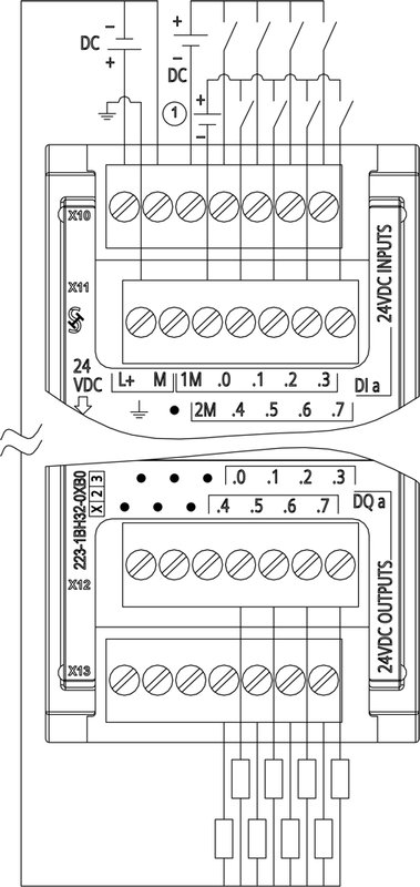 Модуль дискретного ввода-вывода Siemens 6ES7223-1BH32-0XB0