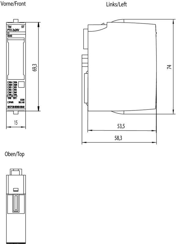 Интерфейсный модуль для шаговых приводов Siemens 6ES7138-6EB00-0BA0