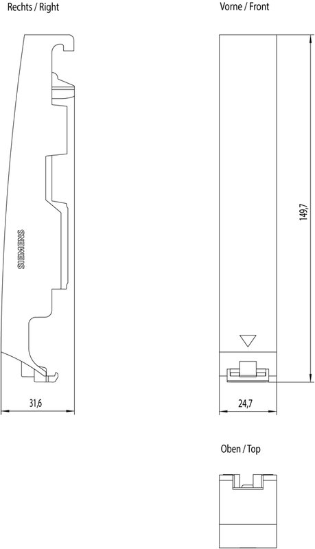 Крышка слота Siemens 6ES7590-0CA00-0AA0