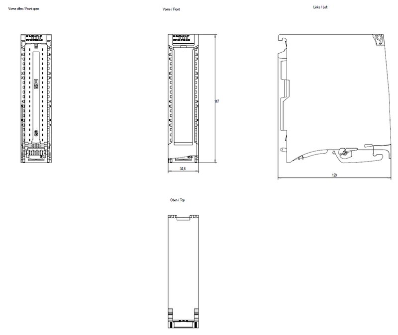Модуль дискретных выходов Siemens 6ES7522-5FH00-0AB0
