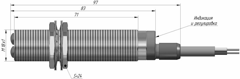 Оптический датчик СЕНСОР ВБО-М18-76В-7123-СА